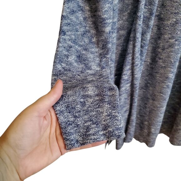 Marine Layer Nantucket Open Front Cardigan Medium Burnout Blue and White - Picture 6 of 16